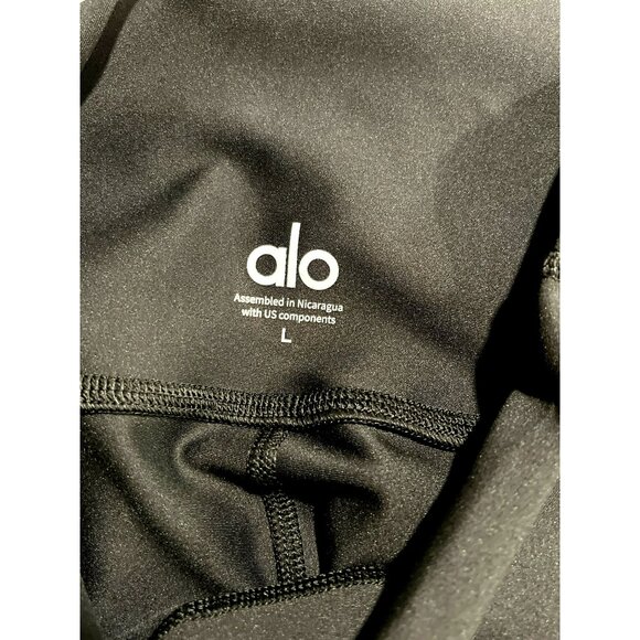 Alo High Waist Airlift Black Full Length Leggings NWT Size Large - Picture 9 of 9